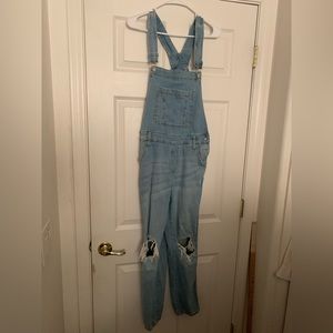Celebrity Pink Denim Overalls